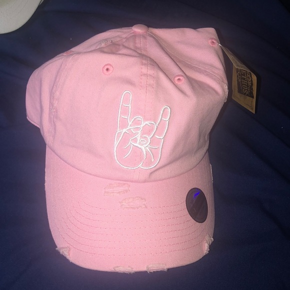 baby pink dad hat